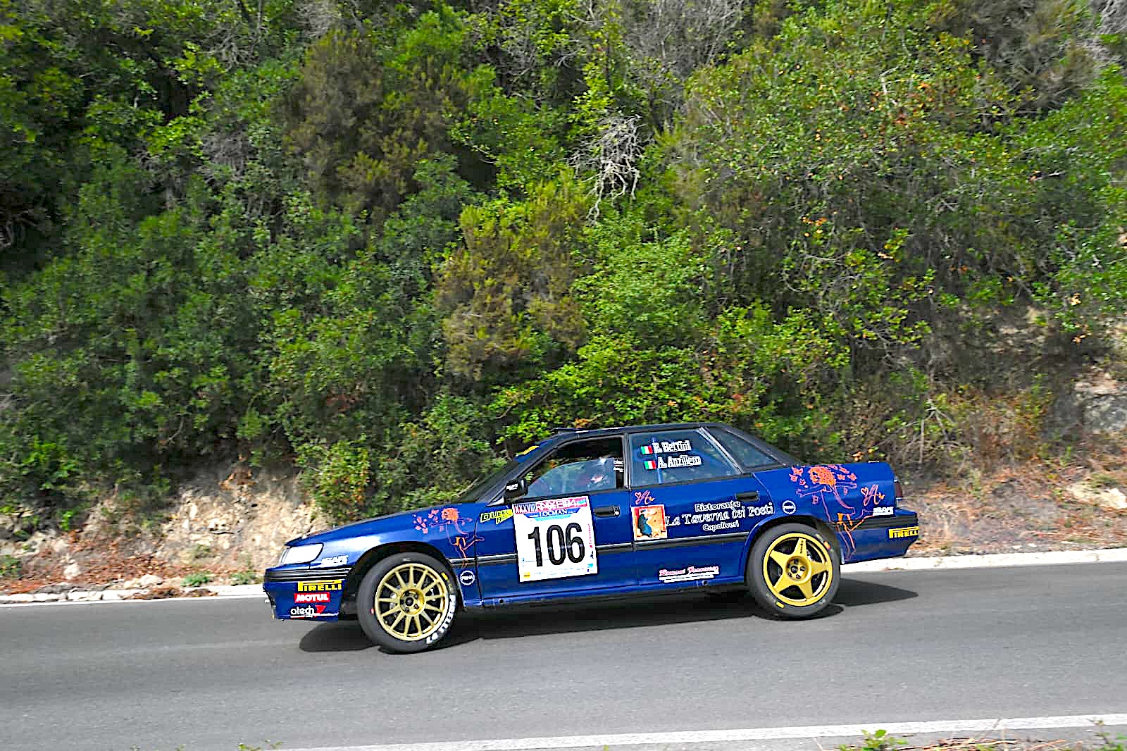 XXXVIII Rallye Elba Storico-Trofeo Locman Italy: la prima tappa parla elbano: comanda Bettini (Subaru Legacy)