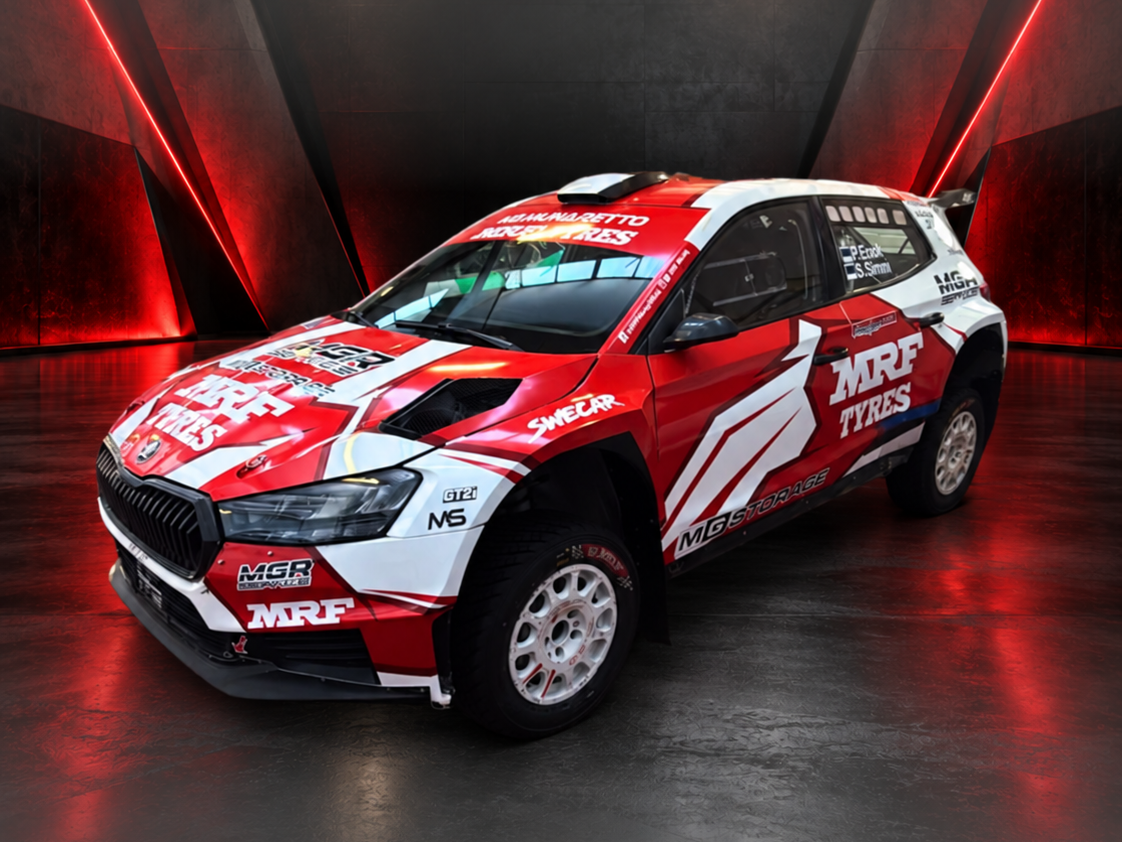 Il Team MRF Tyres rafforza la propria formazione: Patrick Enok pronto al debutto in ERC con una Rally2 in Portogallo